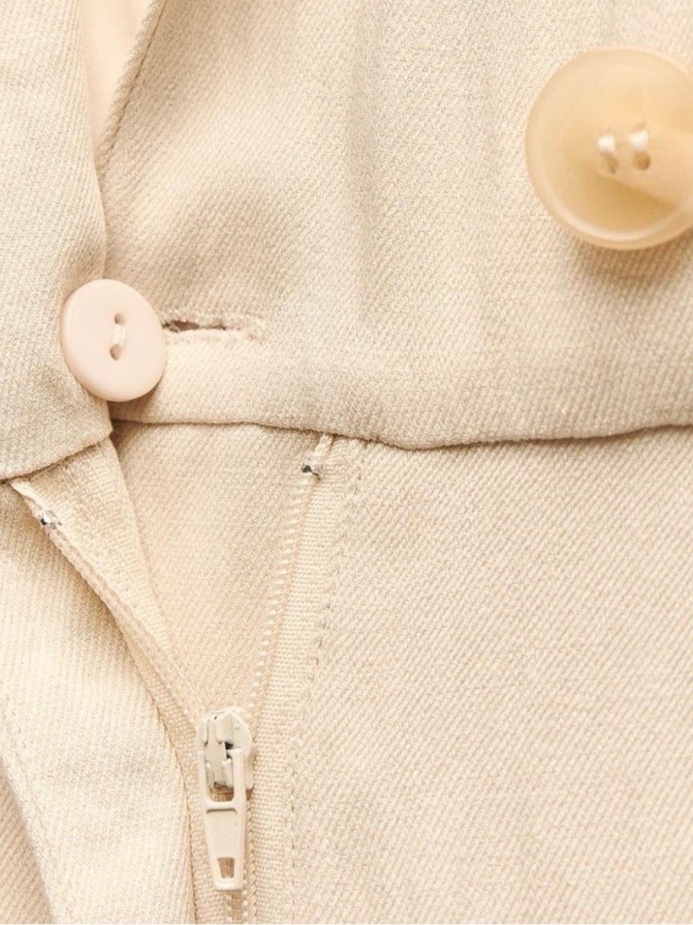 Zara Cream Sleeveless Belted Jumpsuit - Picture 3 of 5